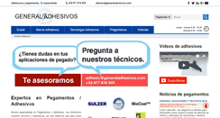 Desktop Screenshot of generaladhesivos.com