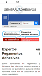 Mobile Screenshot of generaladhesivos.com